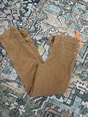 J. Crew Corduroy Pants in Tan - Relaxed Straight Fit